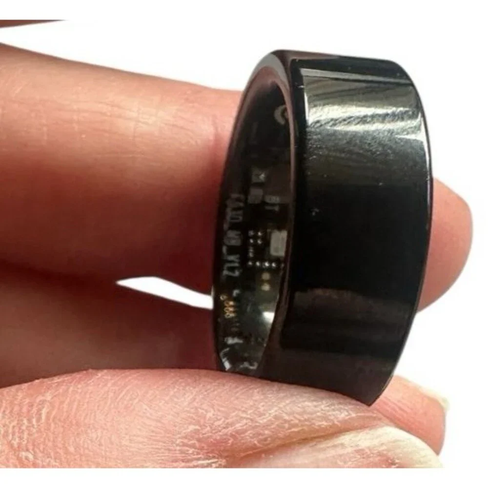 Lefun Health Black Smart Ring Size 8 for Android & Ios Heart Rate Monitor